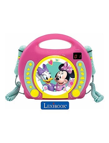 Lecteur CD portable avec 2 microphones Disney Minnie