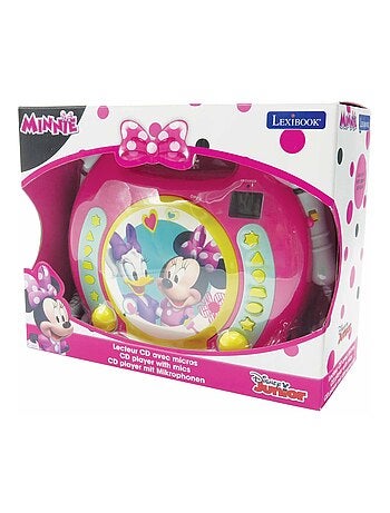 Lecteur CD portable avec 2 microphones Disney Minnie
