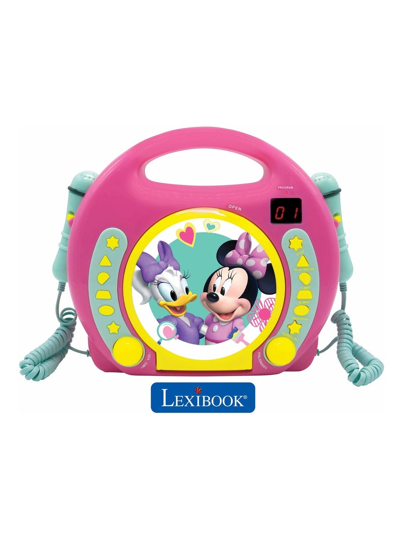 Lecteur CD portable avec 2 microphones Disney Minnie Rose - Kiabi