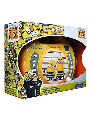 Lecteur CD portable avec 2 microphones Les Minions