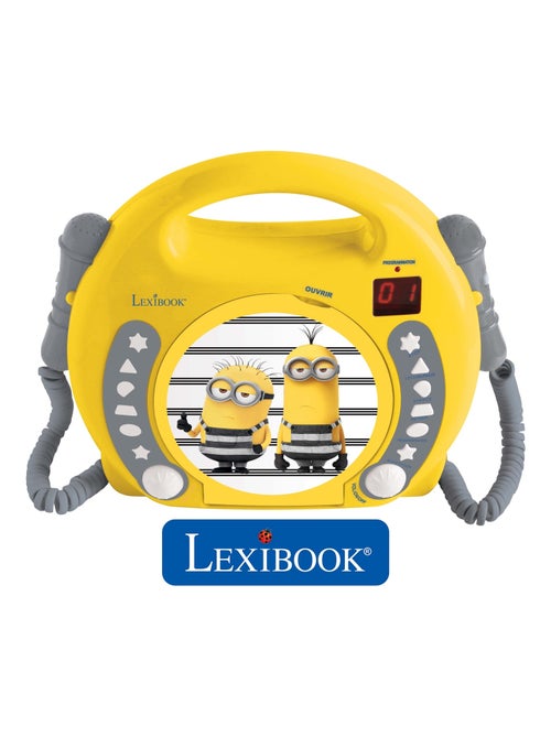 Lecteur CD portable avec 2 microphones Les Minions - Kiabi