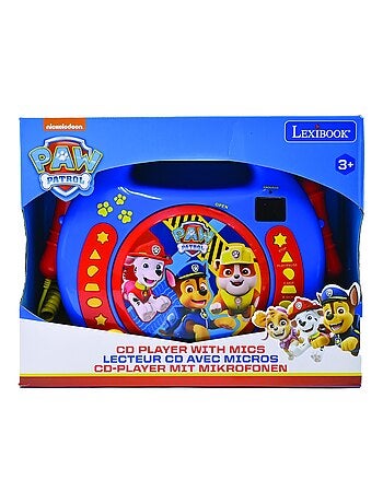 Lecteur CD portable avec 2 microphones Pat Patrouille