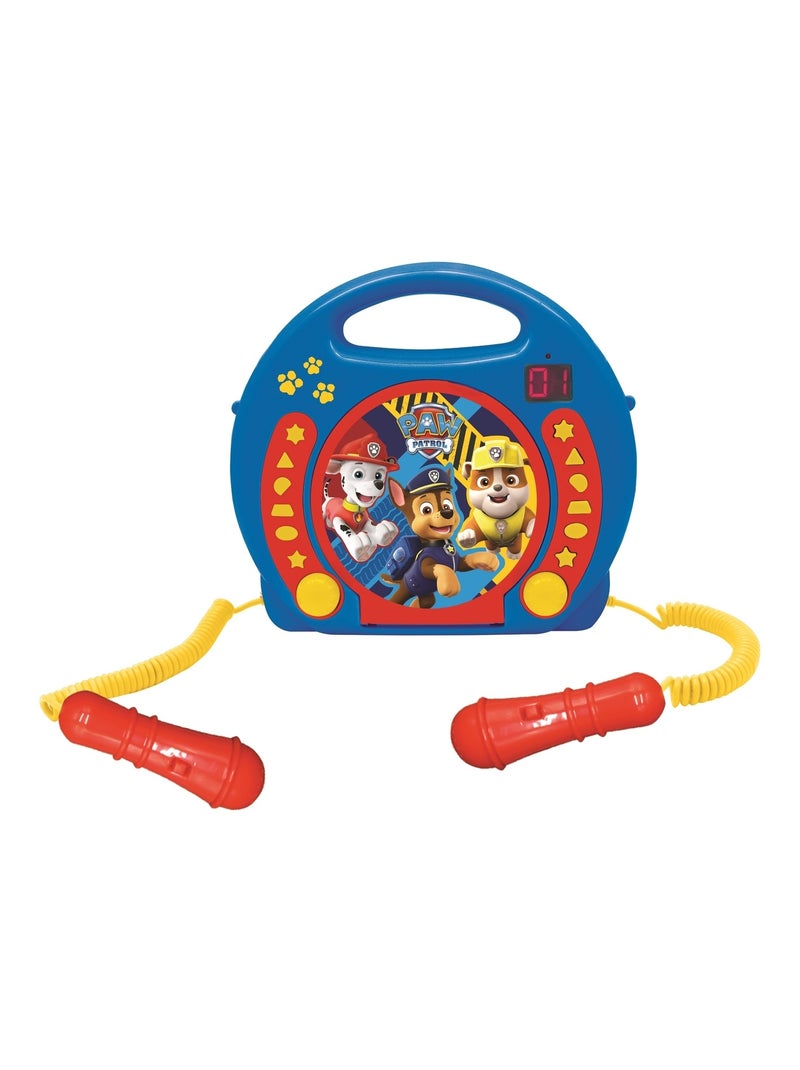 Lecteur CD portable avec 2 microphones Pat Patrouille Bleu - Kiabi