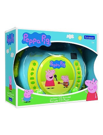 Lecteur CD portable avec 2 microphones Peppa Pig