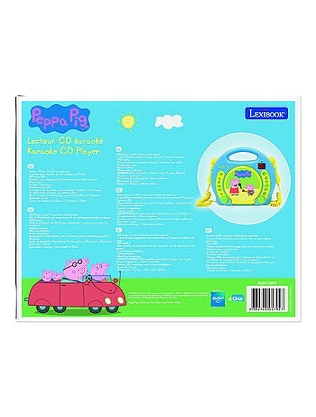 Lecteur CD portable avec 2 microphones Peppa Pig
