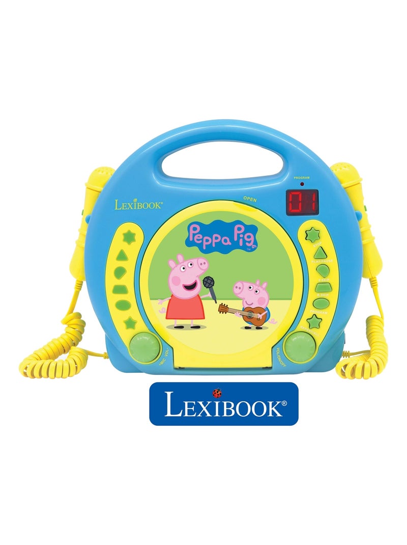 Lecteur CD portable avec 2 microphones Peppa Pig N/A - Kiabi