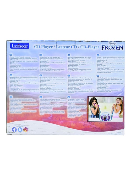 Lecteur CD portable avec 2 microphones Reine des Neiges - Kiabi