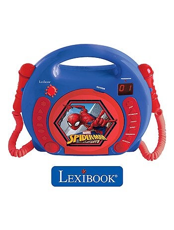 Lecteur CD portable avec 2 microphones SpiderMan