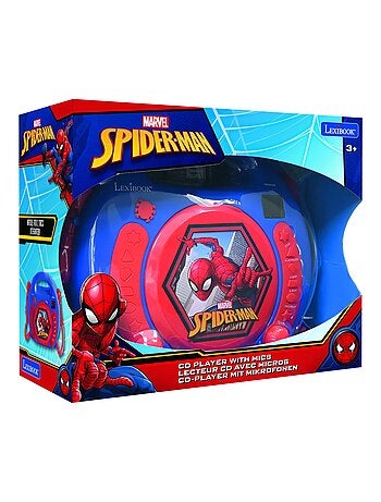 Lecteur CD portable avec 2 microphones SpiderMan