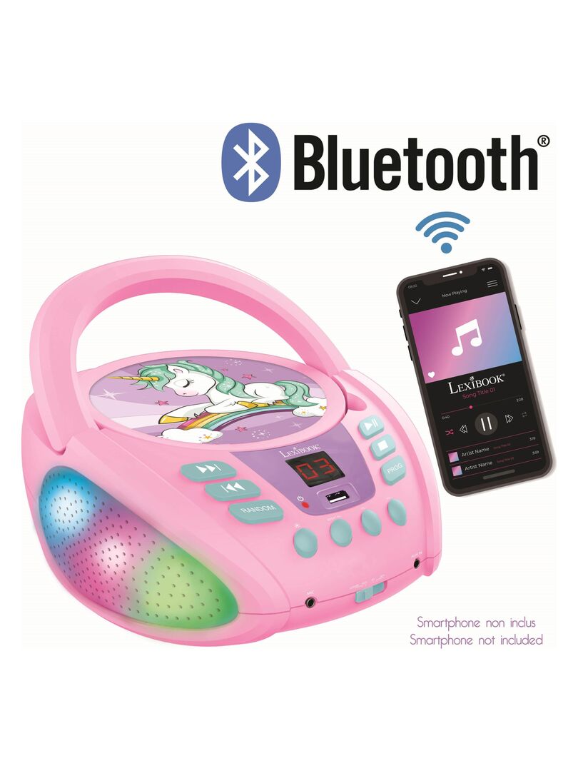 Lecteur CD portable Écran LCD Lecteur CD Bluetooth A-B Anticorps
