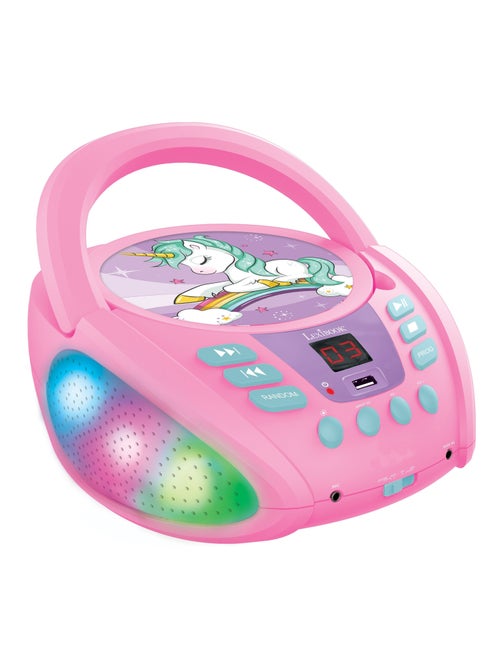 Lecteur cd portable bluetooth licorne - Kiabi Lecteur cd portable bluetooth licorne - Kiabi