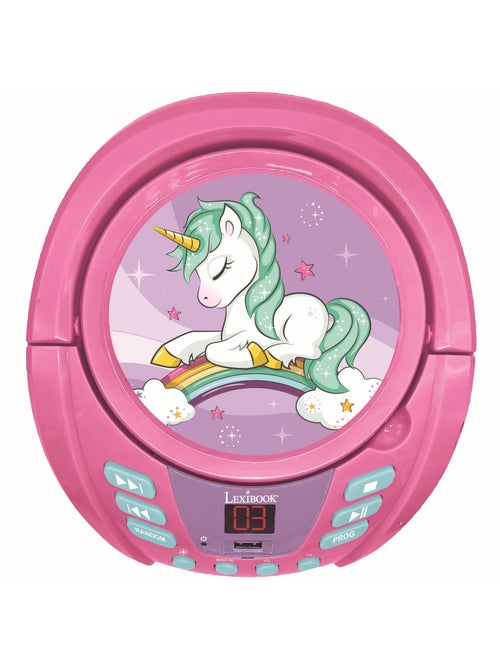 Lecteur cd portable bluetooth licorne - Kiabi Lecteur cd portable bluetooth licorne - Kiabi