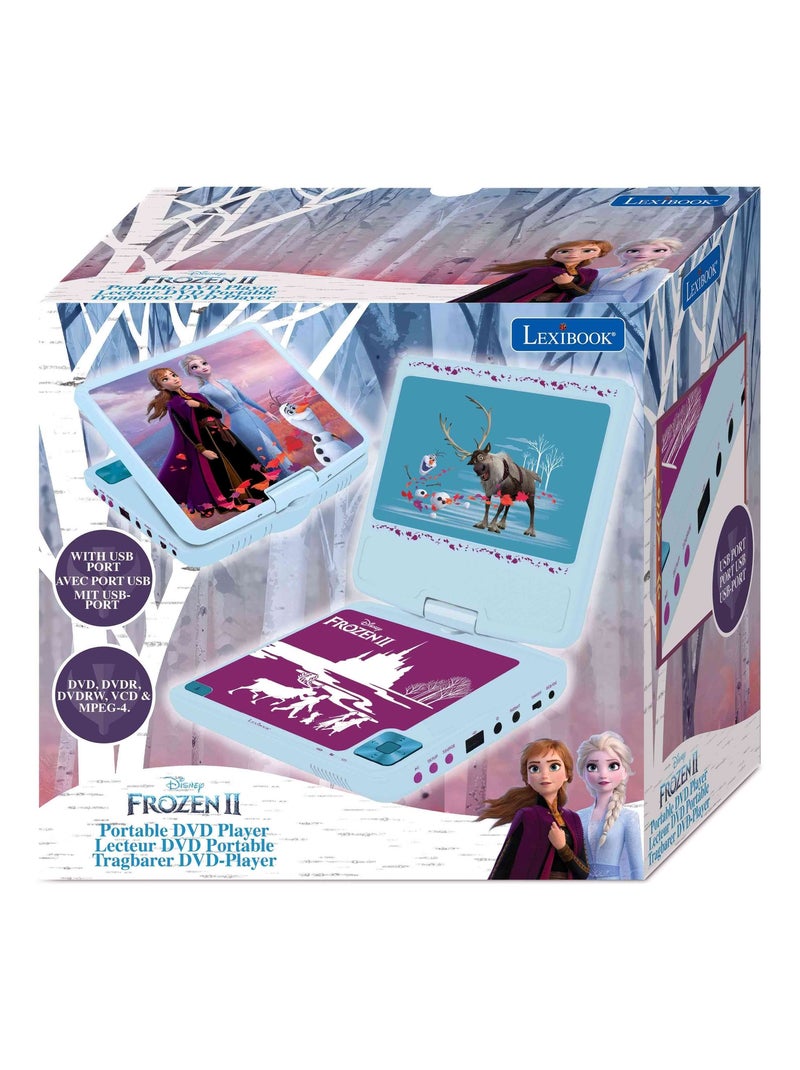 Lecteur DVD portable 7" La reine des Neige Bleu - Kiabi