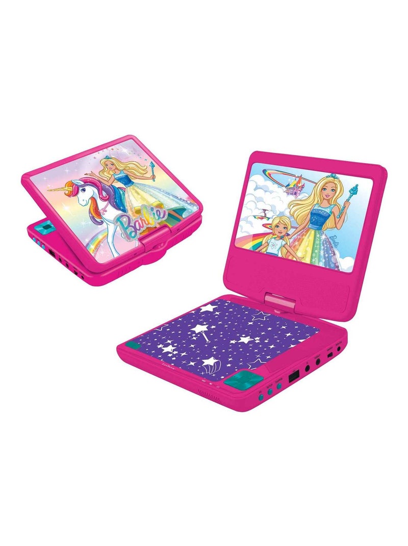 "lecteur Dvd Portable Avec Écran Rotatif 7""et Port Usb, Écouteurs Barbie" N/A - Kiabi