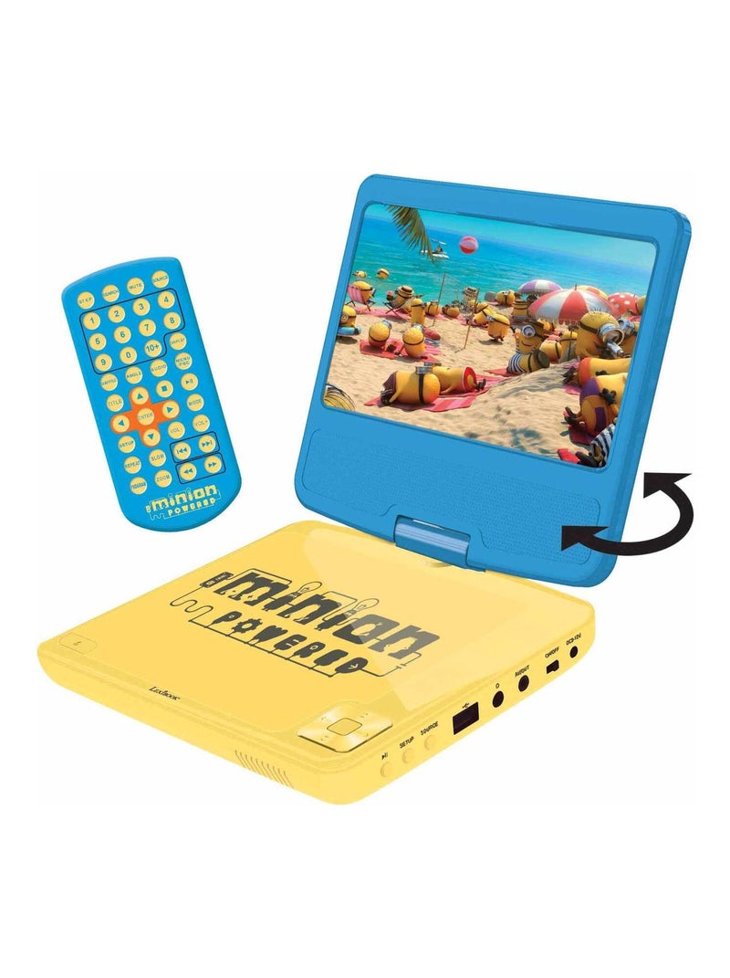 "lecteur Dvd Portable Avec Écran Rotatif 7""et Port Usb, Écouteurs Les Minions" N/A - Kiabi