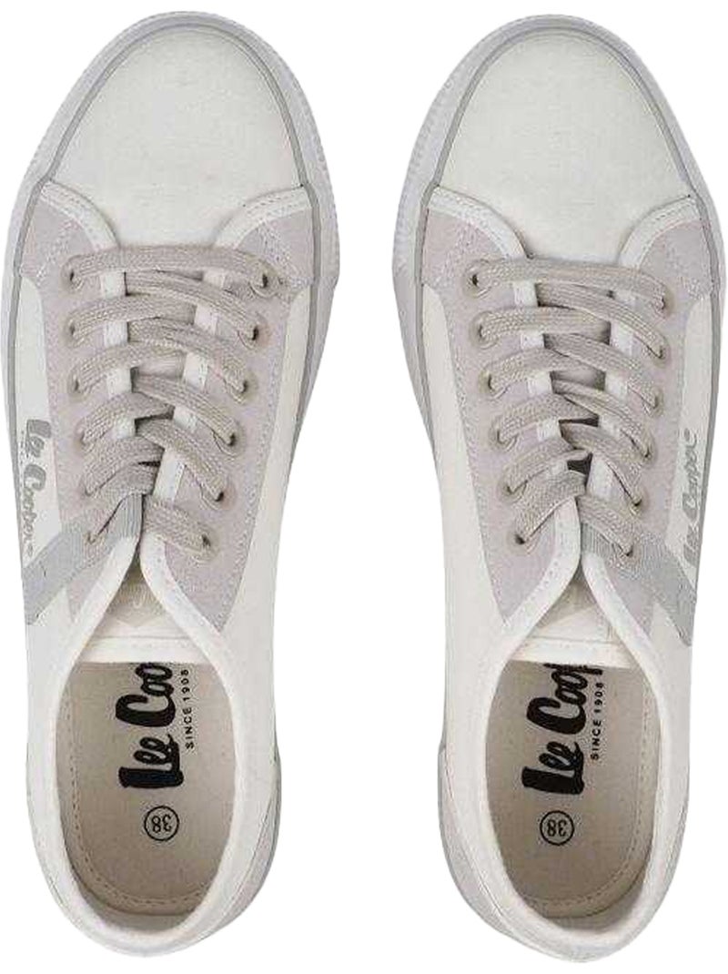 Lee Cooper - Baskets motif/style blocs de couleurs Blanc - Kiabi