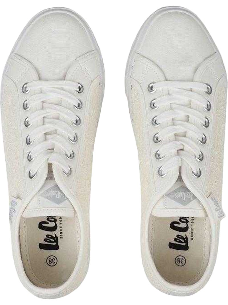 Lee Cooper - Baskets motif/style Bord à dentelle Blanc - Kiabi