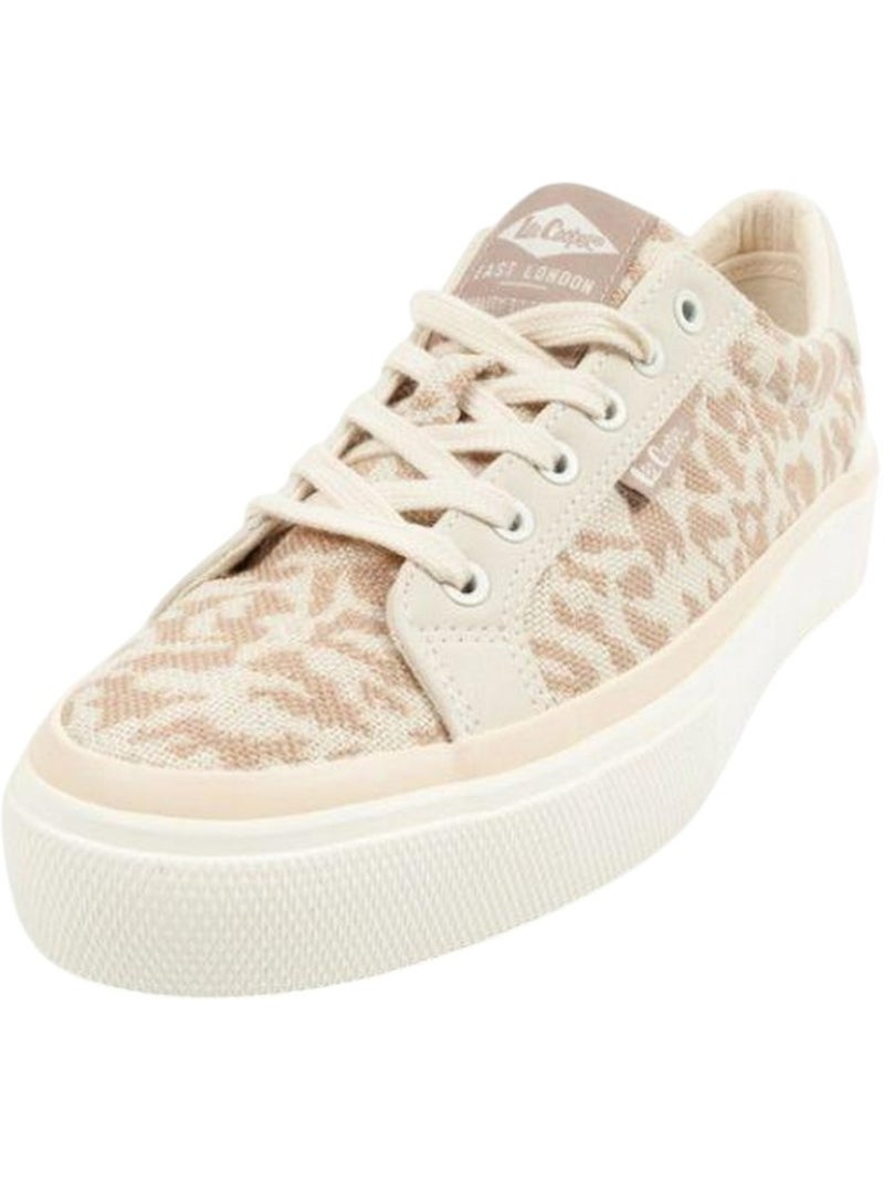 Lee Cooper - Baskets motif/style imprimé léopard Beige - Kiabi