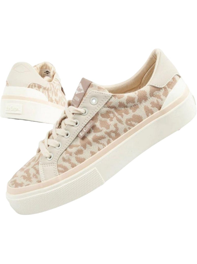 Lee Cooper - Baskets motif/style imprimé léopard Beige - Kiabi