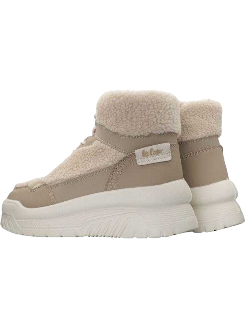 Lee Cooper - Baskets motif/style logo Beige - Kiabi