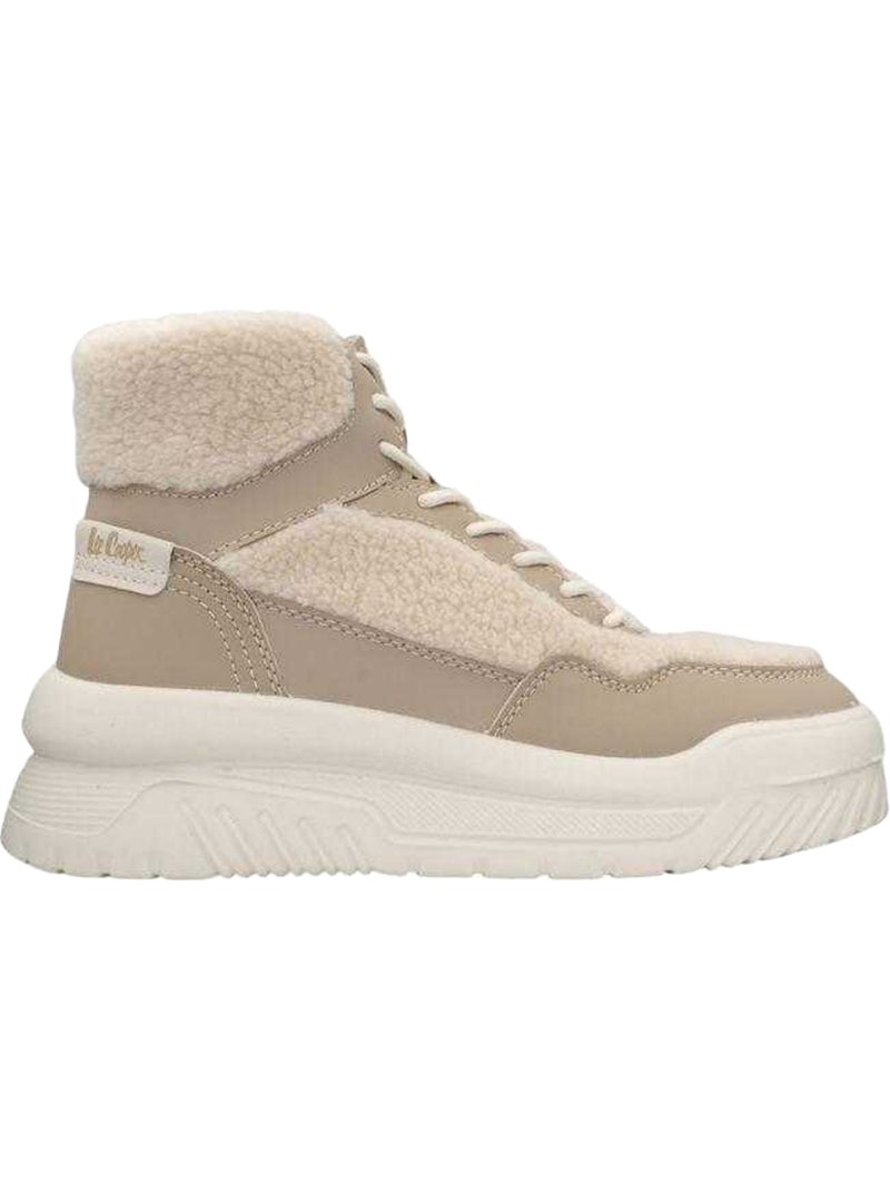 Lee Cooper - Baskets motif/style logo Beige - Kiabi