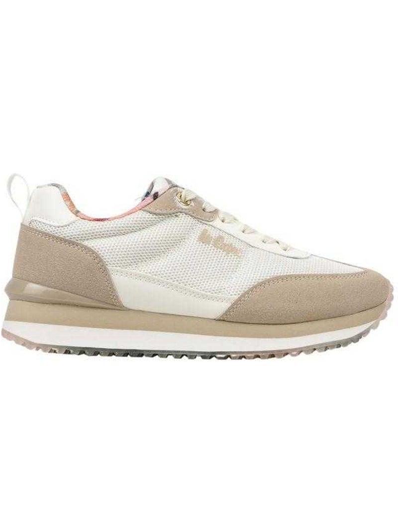 Lee Cooper - Baskets motif/style logo Beige/Blanc - Kiabi