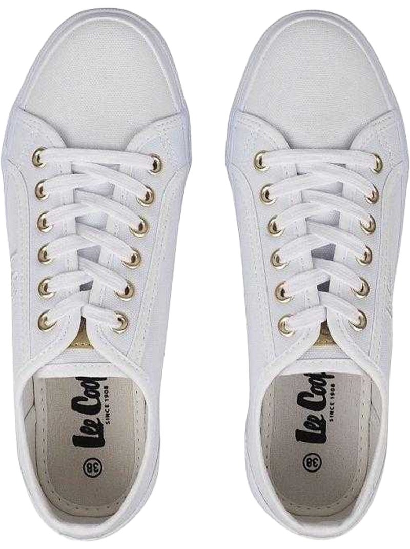 Lee Cooper - Baskets motif/style Logo brodé Blanc - Kiabi