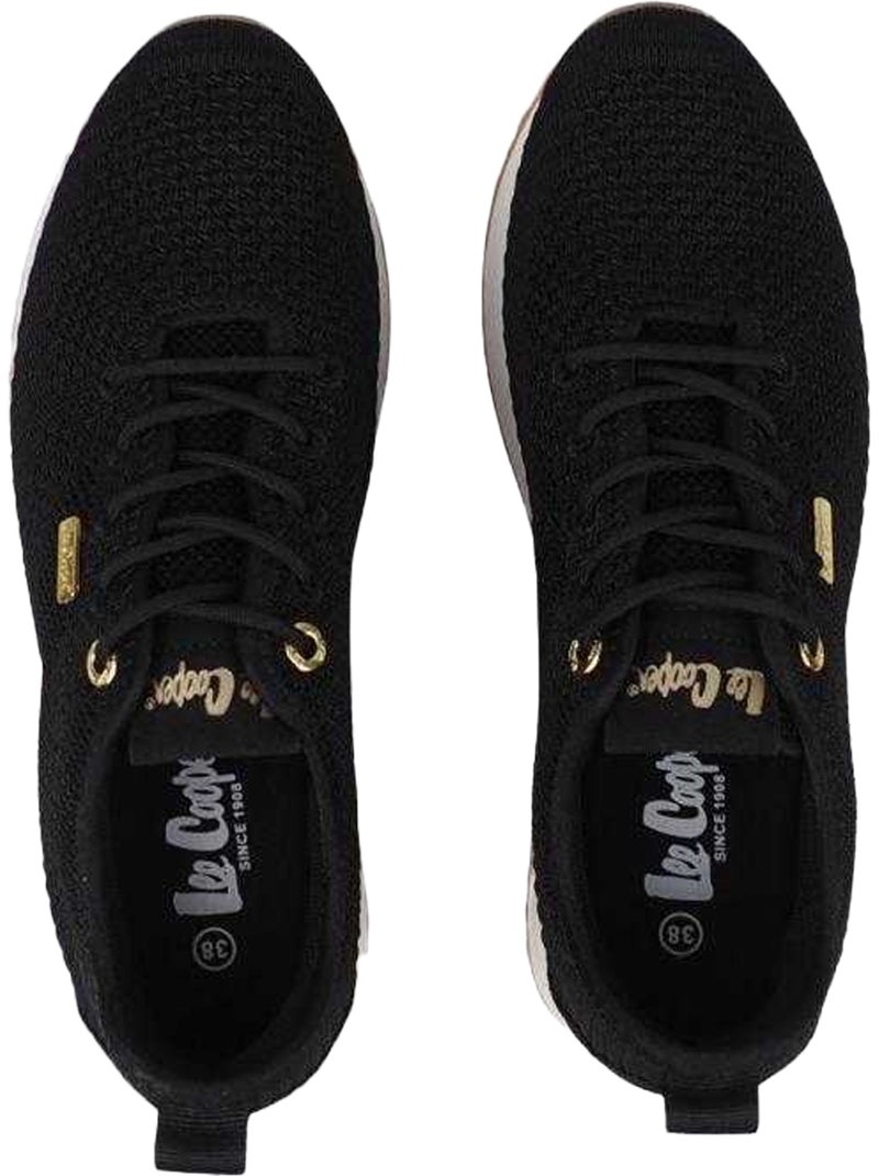 Lee Cooper - Baskets motif/style logo métallique Noir - Kiabi
