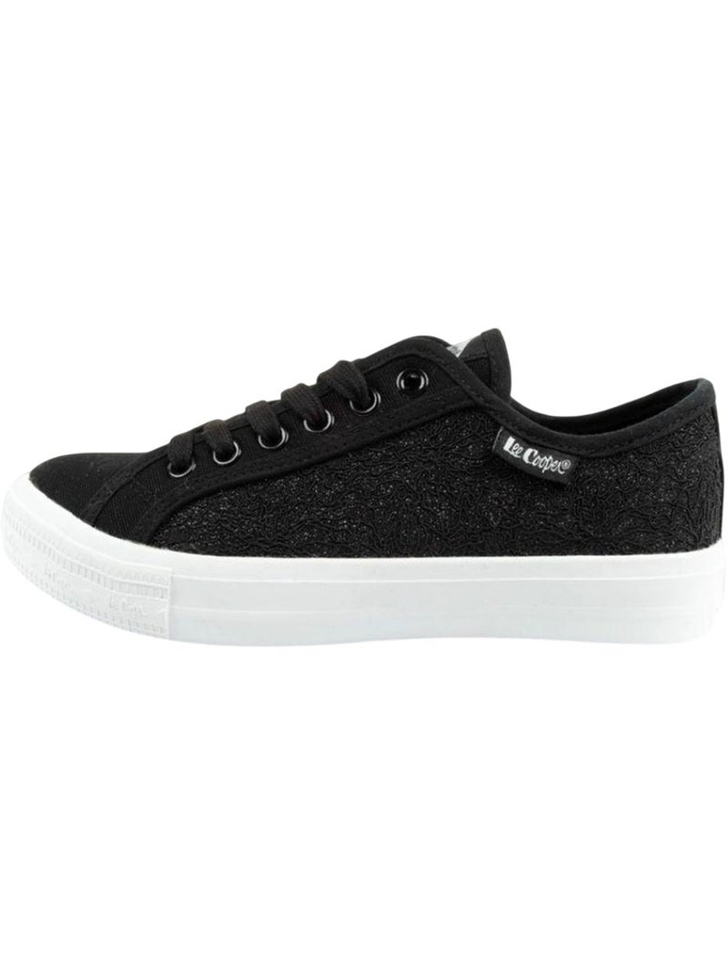 Lee Cooper - Baskets motif/style Paillettes Noir - Kiabi