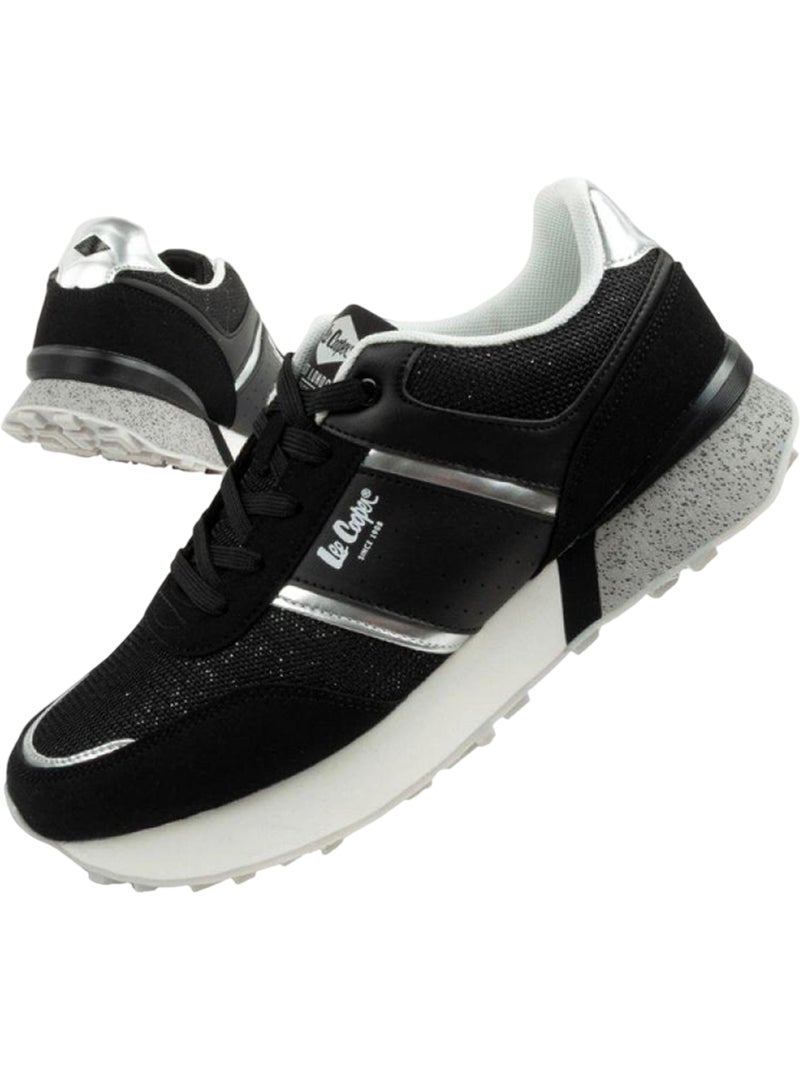 Lee Cooper - Baskets motif/style Paillettes Noir - Kiabi