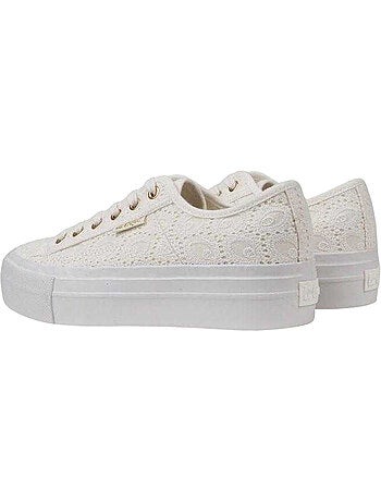 Lee Cooper - Baskets motif/style Recouvert de dentelle