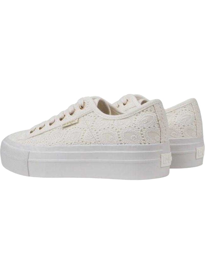 Lee Cooper - Baskets motif/style Recouvert de dentelle Blanc - Kiabi