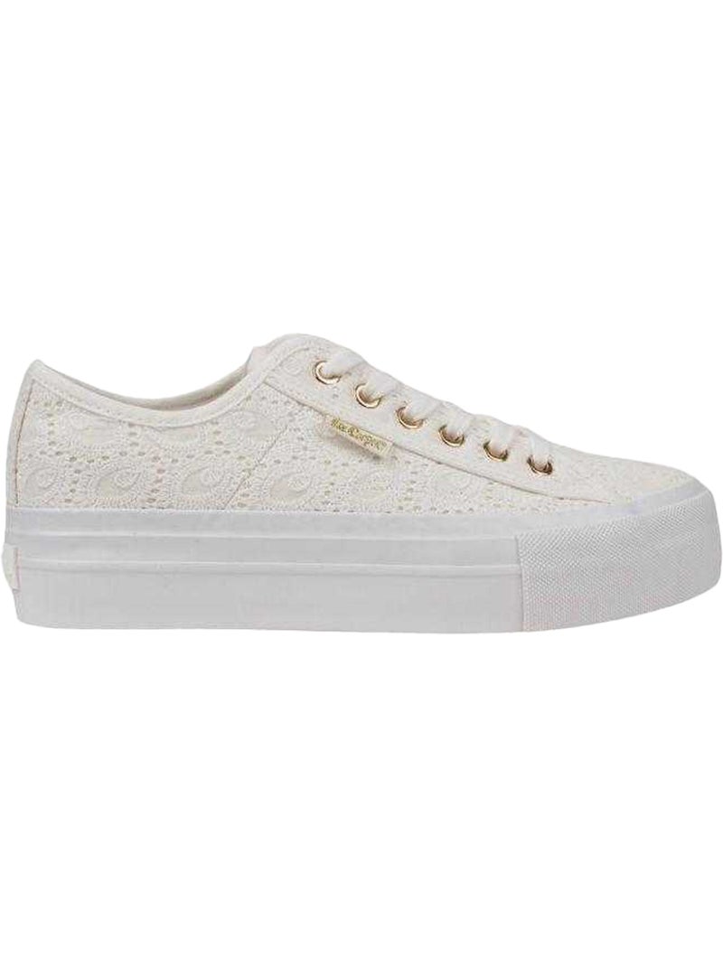 Lee Cooper - Baskets motif/style Recouvert de dentelle Blanc - Kiabi