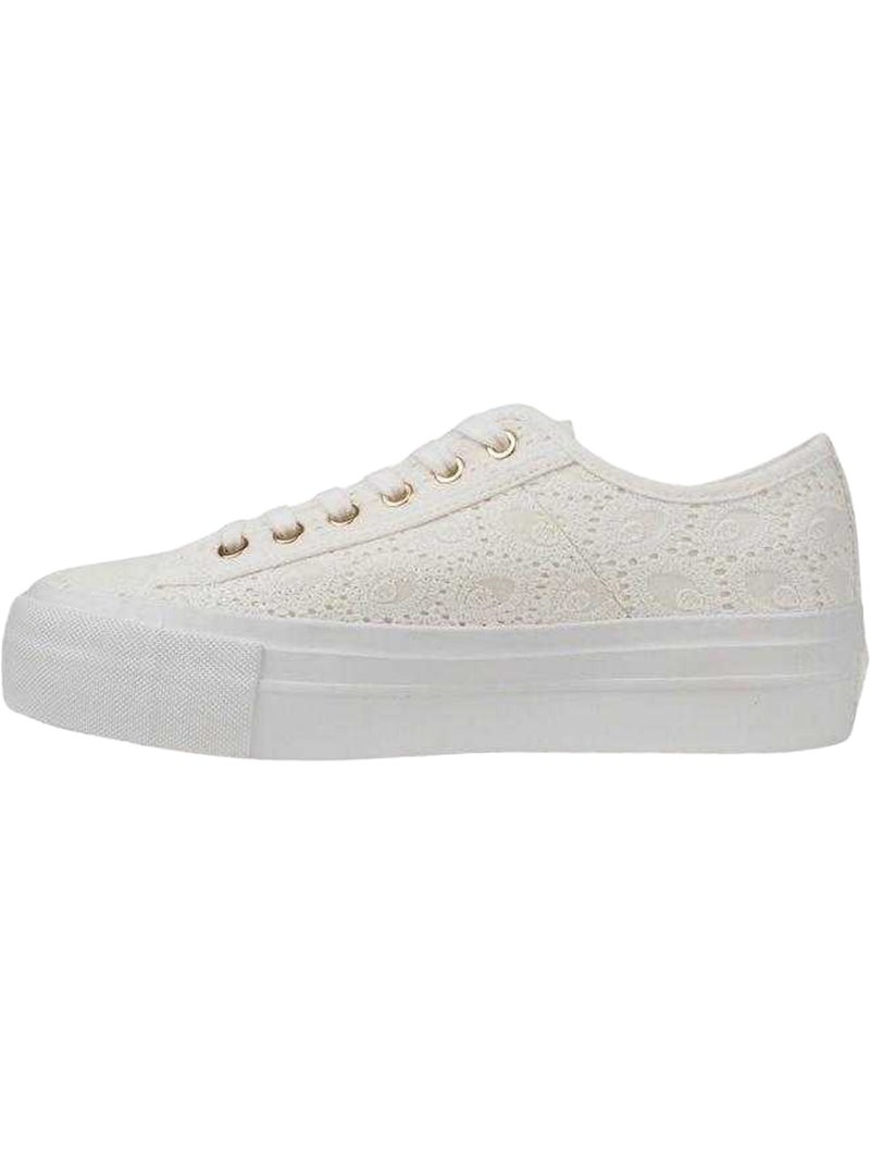 Lee Cooper - Baskets motif/style Recouvert de dentelle Blanc - Kiabi