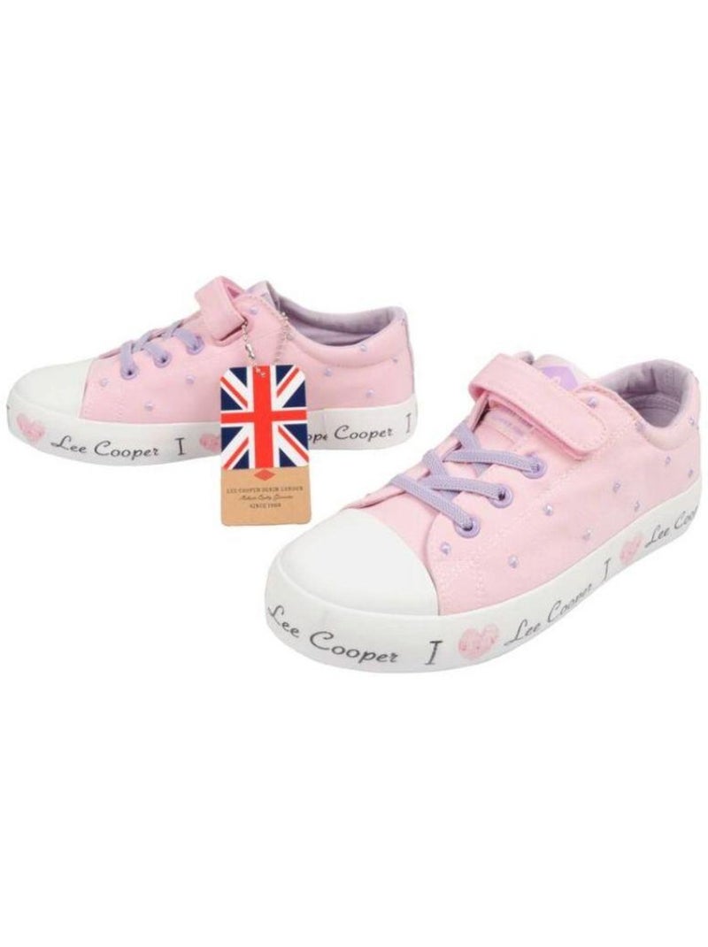 Lee Cooper - Baskets motif/style Sequins Rose - Kiabi
