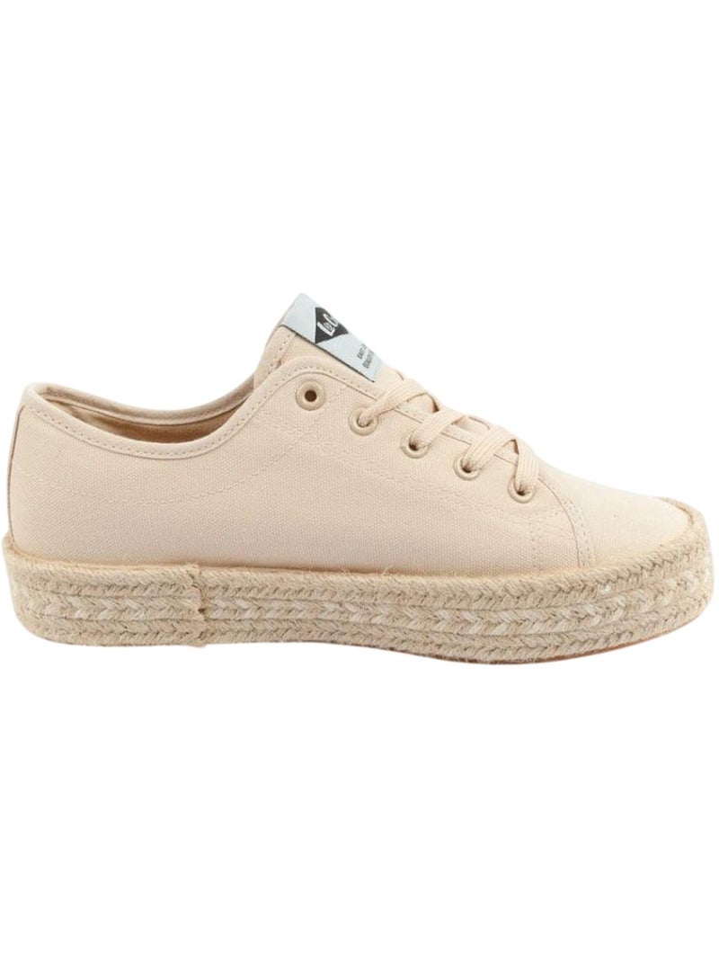 Lee Cooper - Baskets motif/style Tressé Beige - Kiabi