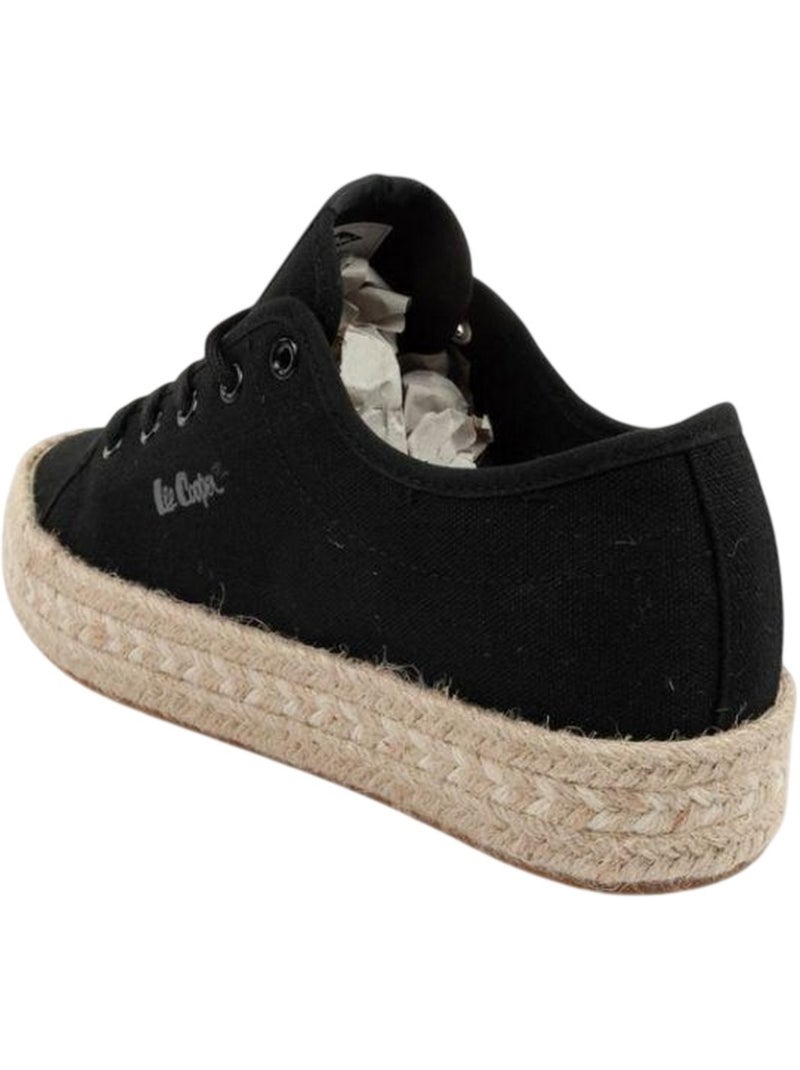 Lee Cooper - Baskets motif/style Tressé Noir - Kiabi