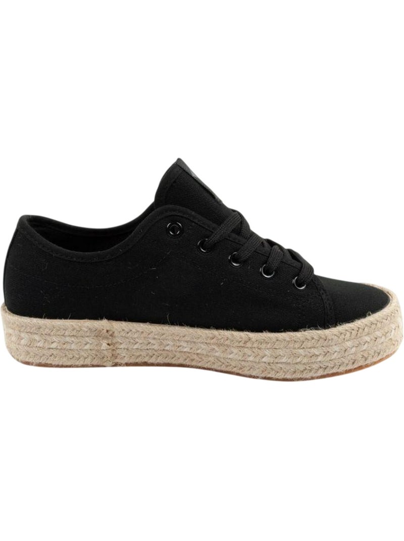 Lee Cooper - Baskets motif/style Tressé Noir - Kiabi