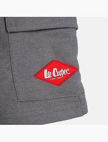 Lee cooper - bermuda cargo molletonné à cordon