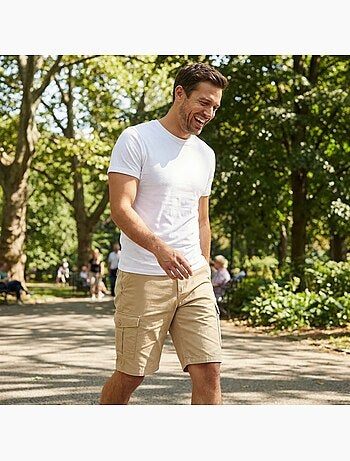 Lee Cooper - Bermuda chino homme avec logo lee cooper