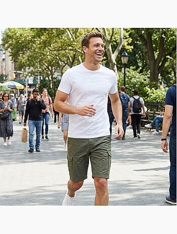 Lee Cooper - Bermuda chino homme avec logo lee cooper