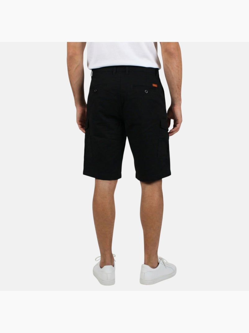 Lee Cooper - Bermuda chino homme avec logo Noir - Kiabi
