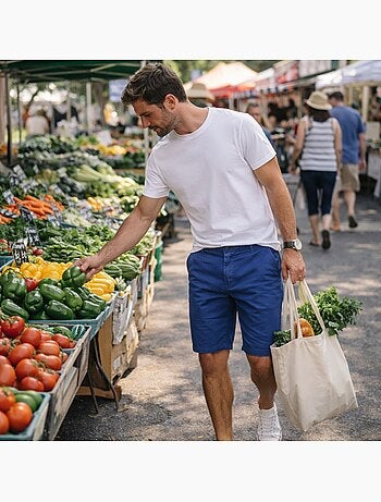 Lee Cooper - Bermuda chino homme