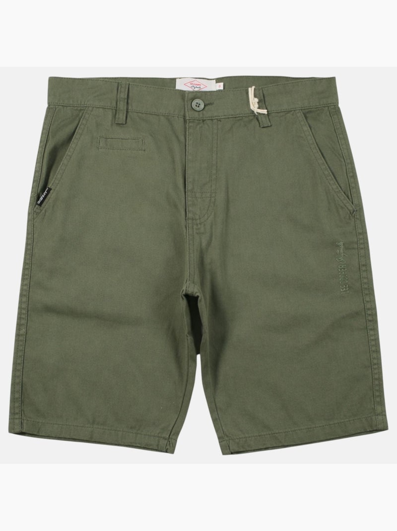 Lee Cooper - Bermuda chino homme Kaki - Kiabi