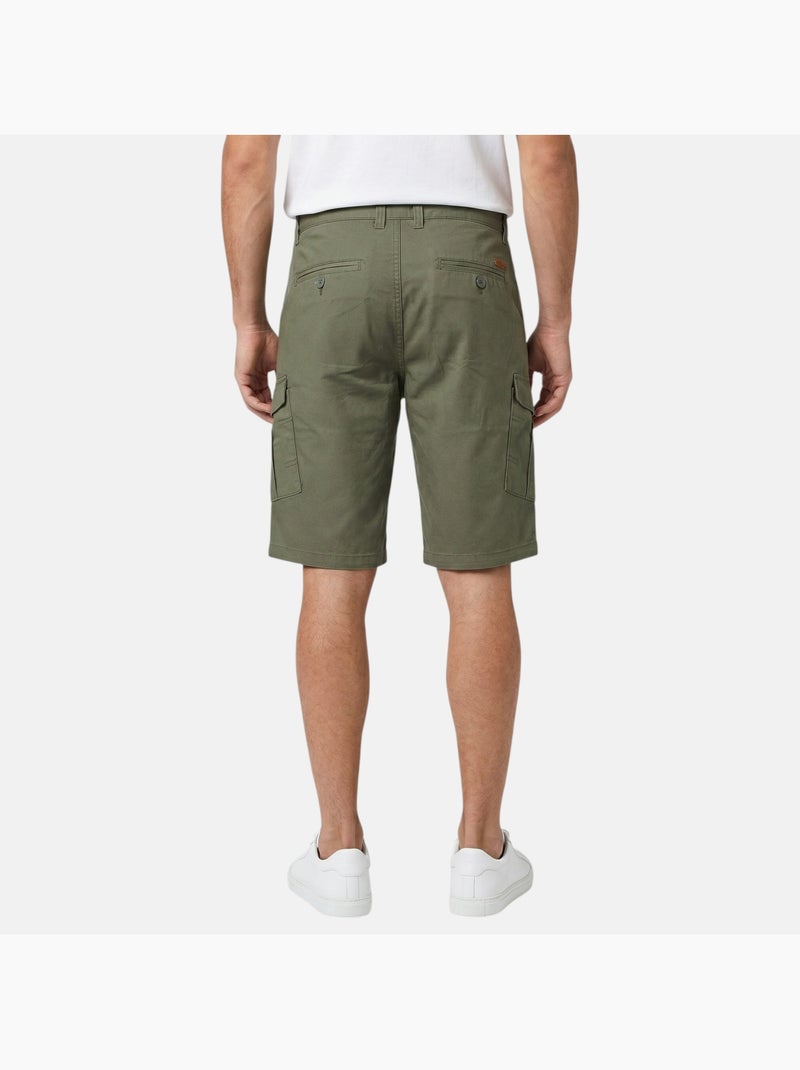 Lee Cooper - Bermuda chino homme Kaki - Kiabi