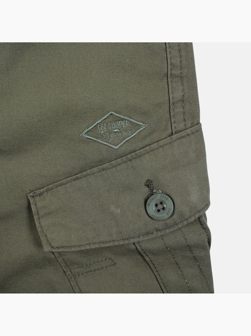 Lee Cooper - Bermuda chino homme Kaki - Kiabi
