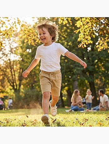 Lee Cooper - Bermuda enfant avec logo et cordon