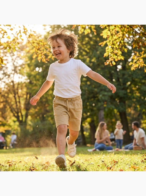 Lee Cooper - Bermuda enfant avec logo et cordon - Kiabi