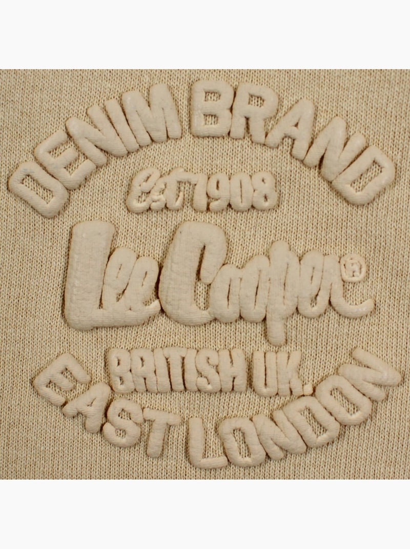 Lee Cooper - Bermuda enfant avec logo et cordon Beige - Kiabi