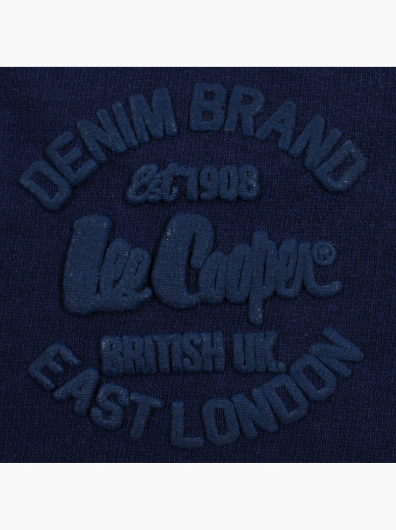 Lee Cooper - Bermuda enfant avec logo et cordon Bleu marine - Kiabi